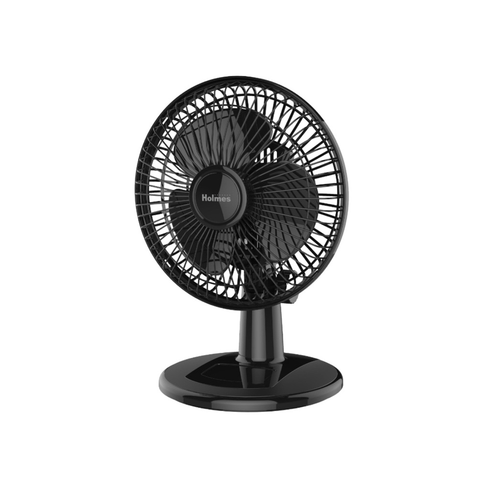 Holmes 6” Personal Desk Fan Compact Tilt Table Fan Black NEW